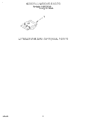 MISCELLANEOUS, LIT/OPTIONAL Diagram and Parts List for DU935QWDQ0  Whirlpool Dishwasher