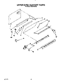 UPPER OVEN SUPPORT Diagram and Parts List for SE960PEYN2  Whirlpool Range