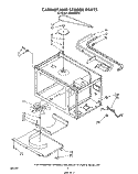 CABINET AND STIRRER Diagram and Parts List for MW8800XS1  Whirlpool Microwave