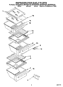 REFRIGERATOR SHELF PARTS Diagram and Parts List for ED2FHEXSL00  Whirlpool Refrigerator