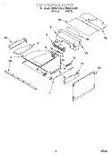TOP VENTING Diagram and Parts List for KEMI301GBL0  KitchenAid Microwave Oven Combo