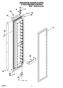 FREEZER DOOR PARTS Diagram and Parts List for KSSS42FMX01  KitchenAid Refrigerator