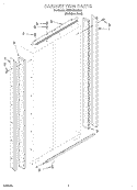 CABINET TRIM Diagram and Parts List for KSSP42QJS00  KitchenAid Refrigerator