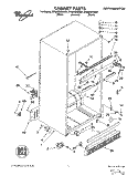 CABINET Diagram and Parts List for ET22DQRDN01  Whirlpool Refrigerator