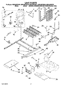 UNIT PARTS Diagram and Parts List for KSRL25FTSS01  KitchenAid Refrigerator