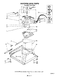 MACHINE BASE Diagram and Parts List for CA2751XSW4  Whirlpool Washer
