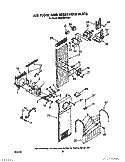 AIR FLOW AND RESERVOIR Diagram and Parts List for KSRF42DTX20  KitchenAid Refrigerator