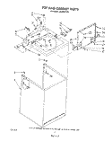 TOP AND CABINET , LITERATURE AND OPTIONAL Diagram and Parts List for LA5400XTN0  Whirlpool Washer