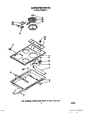 COOKTOP Diagram and Parts List for RS630PXV1  Whirlpool Range