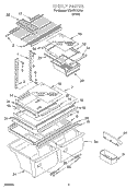 SHELF, OPTIONAL Diagram and Parts List for ST21PKXJW01  Whirlpool Refrigerator