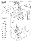 SECTION Diagram and Parts List for LGW8858HQ1  Whirlpool Dryer