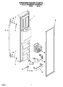 FREEZER DOOR PARTS Diagram and Parts List for GF6NFEXRQ00  Whirlpool Refrigerator