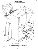 CABINET Diagram and Parts List for ET14JKXLWR2  Whirlpool Refrigerator