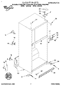 CABINET Diagram and Parts List for ET16JKXDN01  Whirlpool Refrigerator