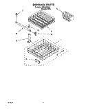 DISHRACK Diagram and Parts List for RUD3000DQ0  Roper Dishwasher