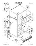 CABINET Diagram and Parts List for 3VET21DKAW00  Whirlpool Refrigerator