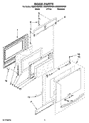 DOOR PARTS Diagram and Parts List for KESS908SPB01  KitchenAid Range