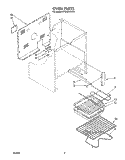 OVEN (2) , OPTIONAL Diagram and Parts List for RF302BXVG3  Whirlpool Range