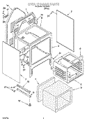 OVEN CHASSIS PARTS Diagram and Parts List for RGE23301  Roper Range