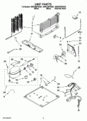 UNIT PARTS Diagram and Parts List for W9RXEMFWS01  Whirlpool Refrigerator