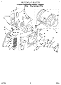 SECTION Diagram and Parts List for TEDS680BQ1  Estate Dryer