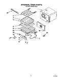 INTERNAL OVEN Diagram and Parts List for KEBS277XBL3  KitchenAid Wall Oven
