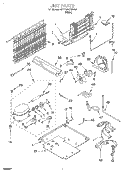 UNIT Diagram and Parts List for 4VET22NKGW00  Whirlpool Refrigerator