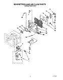MAGNETRON AND AIRFLOW Diagram and Parts List for KEMS378XWH2  KitchenAid Wall Oven