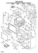 OVEN PARTS Diagram and Parts List for KGRA806PBT02  KitchenAid Range