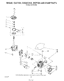 BRAKE, CLUTCH, GEARCASE, MOTOR AND PUMP Diagram and Parts List for LA5530XSW2  Whirlpool Washer