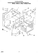 OVEN Diagram and Parts List for RF366PXYN4  Whirlpool Range