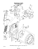 SECTION Diagram and Parts List for LE7685XPW0  Whirlpool Dryer