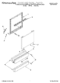 DOOR AND PANEL Diagram and Parts List for KUDV24SEAL0  KitchenAid Dishwasher