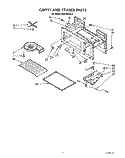 CAVITY AND STIRRER Diagram and Parts List for MH6701XX0  Whirlpool Microwave
