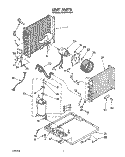 UNIT, LIT/OPTIONAL Diagram and Parts List for 8AC2504XS0  Whirlpool Air Conditioner