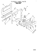 CONTROL PANEL Diagram and Parts List for FGS385BQ1  Roper Range