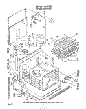 OVEN Diagram and Parts List for RS6700XKW3  Whirlpool Range