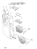 FREEZER LINER Diagram and Parts List for KSRS22FGBL02  KitchenAid Refrigerator