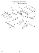TOP VENTING Diagram and Parts List for RBD275PDB7  Whirlpool Wall Oven