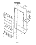 DOOR , LIT/OPTIONAL Diagram and Parts List for EV200FXKW0  Whirlpool Freezer