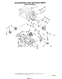 MAGNETRON AND AIR FLOW Diagram and Parts List for MW1200XW0  Whirlpool Microwave