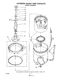 AGITATOR, BASKET, AND TUB Diagram and Parts List for LA7900XSW2  Whirlpool Washer