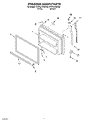 FREEZER DOOR, OPTIONAL Diagram and Parts List for KTRP21KKBT00  KitchenAid Refrigerator