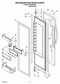 REFRIGERATOR DOOR PARTS Diagram and Parts List for KSSC48QVS01  KitchenAid Refrigerator