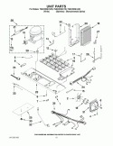 UNIT PARTS Diagram and Parts List for 7GSC22C6XW00  Whirlpool Refrigerator