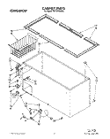 SECTION Diagram and Parts List for TCF1510AW00  Whirlpool Freezer