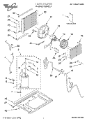 UNIT, LITERATURE Diagram and Parts List for ACM122XJ1  Whirlpool Air Conditioner