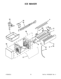 ICE MAKER Diagram and Parts List for KBFS20EVMS13  KitchenAid Refrigerator