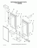 REFRIGERATOR DOOR PARTS Diagram and Parts List for G20EFSB23S8  Whirlpool Refrigerator
