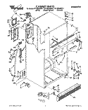 CABINET Diagram and Parts List for ET18PKXWG11  Whirlpool Refrigerator